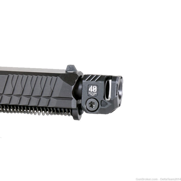 Glock 19 Gen 1-3 Compatible - 9mm Complete Pistol Slide - Quad Compensator-img-4