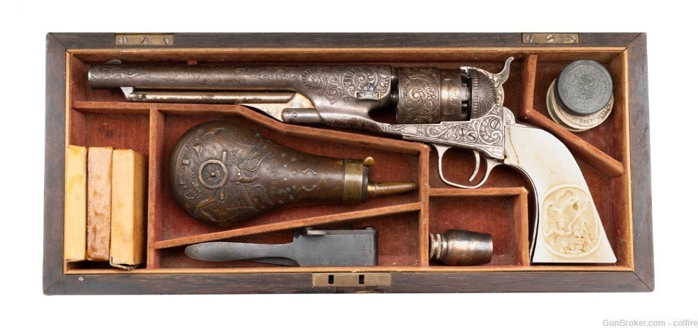 EXCEPTIONAL CASED NEW YORK ENGRAVED COLT 1860 ARMY-img-8