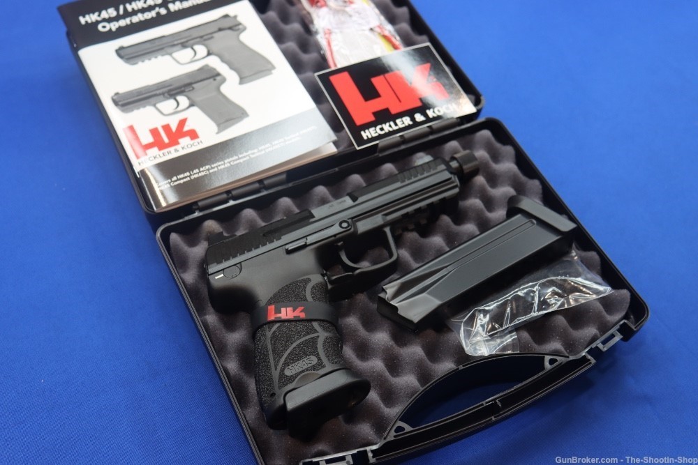 Heckler & Koch H&K HK45T Tactical V7 Pistol 45ACP HK45 Threaded LEM DAO HK -img-0