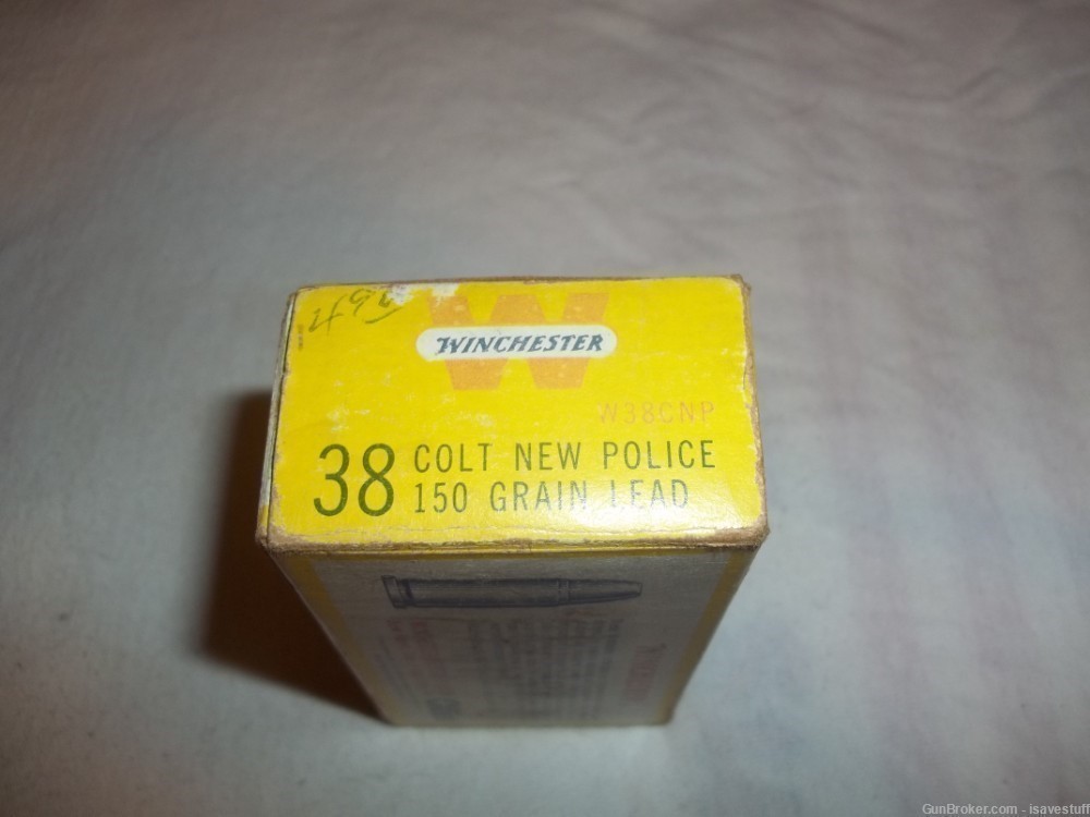 Vintage Winchester 38 COLT NEW POLICE 150gr Lead Cartridges 31 rds ammo-img-5