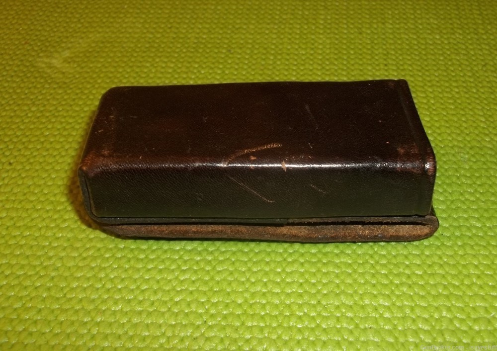 RARE Alessi Ambidextrous 45ACP Single Stack Leather Magazine Carrier -img-4