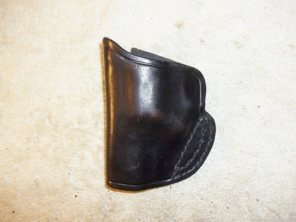 RARE Alessi Left Hand OWB Leather Holster Smith & Wesson K Frame Snubby 66-img-1