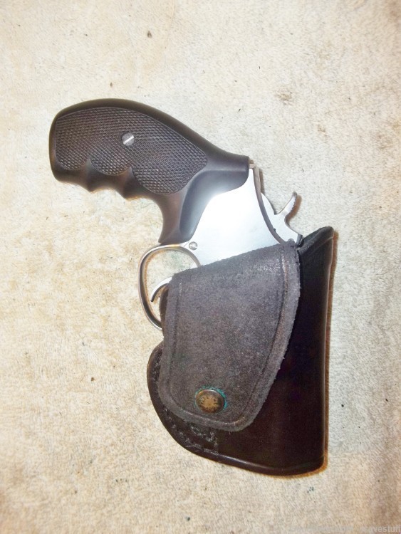 RARE Alessi Left Hand OWB Leather Holster Smith & Wesson K Frame Snubby 66-img-9