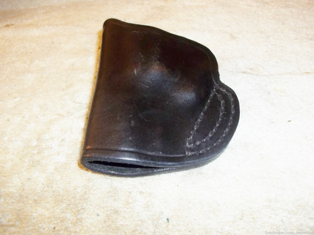 RARE Alessi Left Hand OWB Leather Holster Smith & Wesson K Frame Snubby 66-img-5
