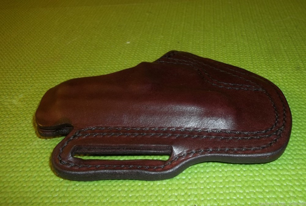 NOS Desantis Left Hand Speed Scabbard Leather Holster 25 Auto Short Barrel -img-5