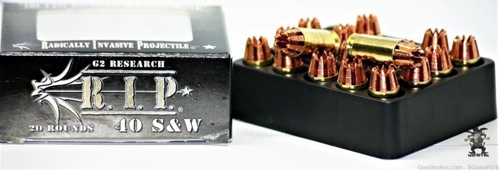 G2 RESEARCH "RIP" DeAdLy WiCkEd Ammunition 40 Caliber RIP.40 S&W 20 RDS-img-1