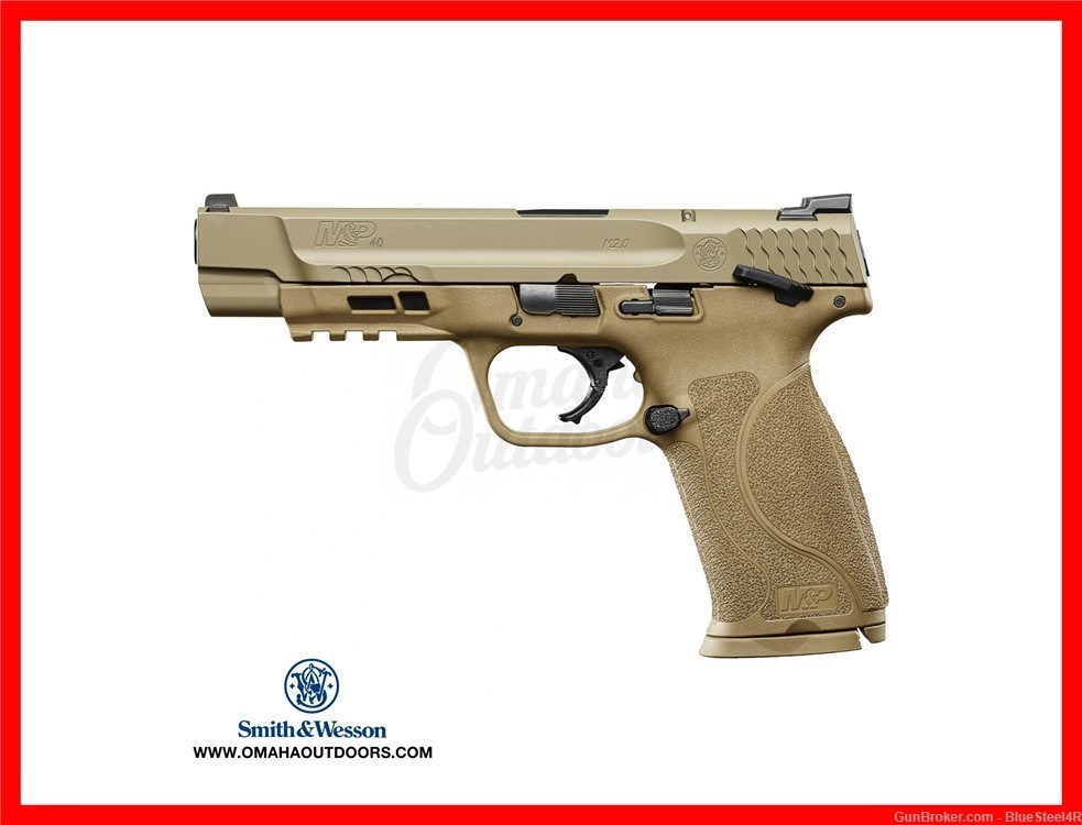 Smith and Wesson M&P 40 2.0 Full Size FDE with Thumb Safety-img-0