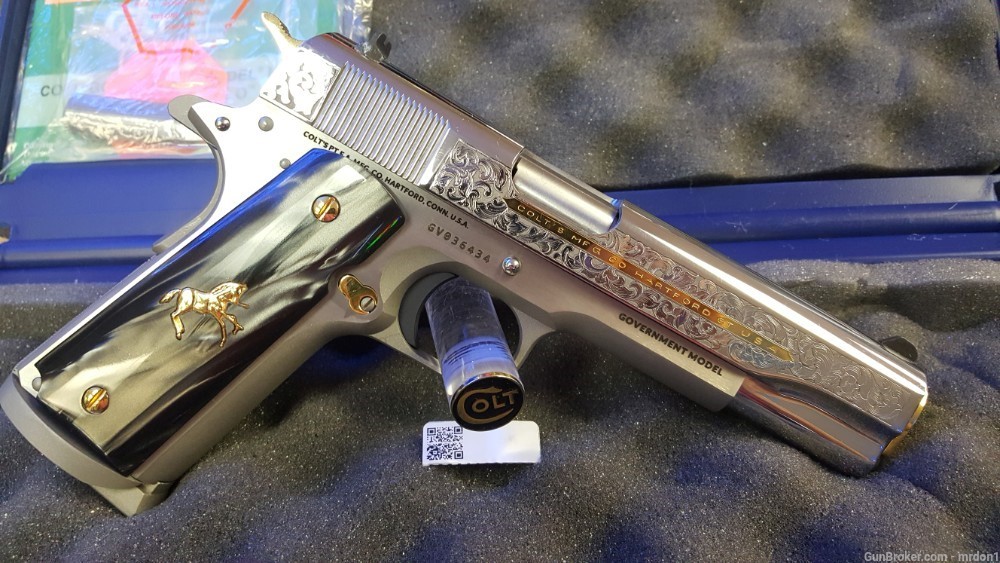 COLT 1911 38 SUPER HERITAGE ENGRAVED COLT MAG WELL FACTORY NEW ON SALE-img-0