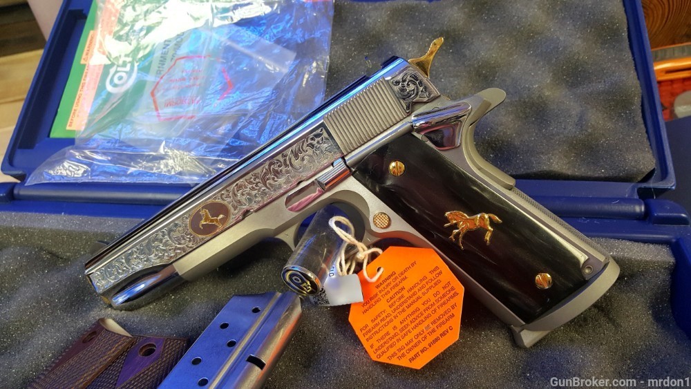 COLT 1911 38 SUPER HERITAGE ENGRAVED COLT MAG WELL FACTORY NEW ON SALE-img-12