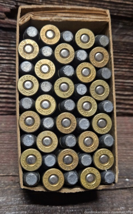 Western 32-20 wcf 115gr Lead Ammo 45 Rounds-img-1