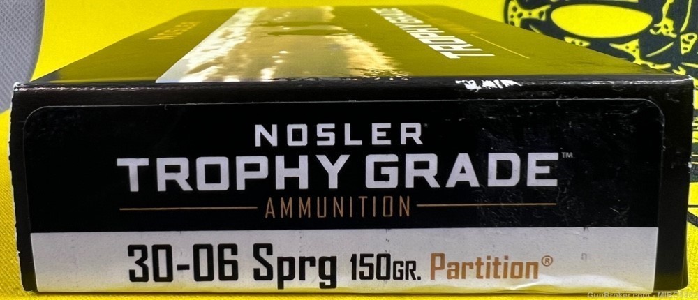 Nosler Trophy Grade .30-06 Ammunition. One Box. -img-0
