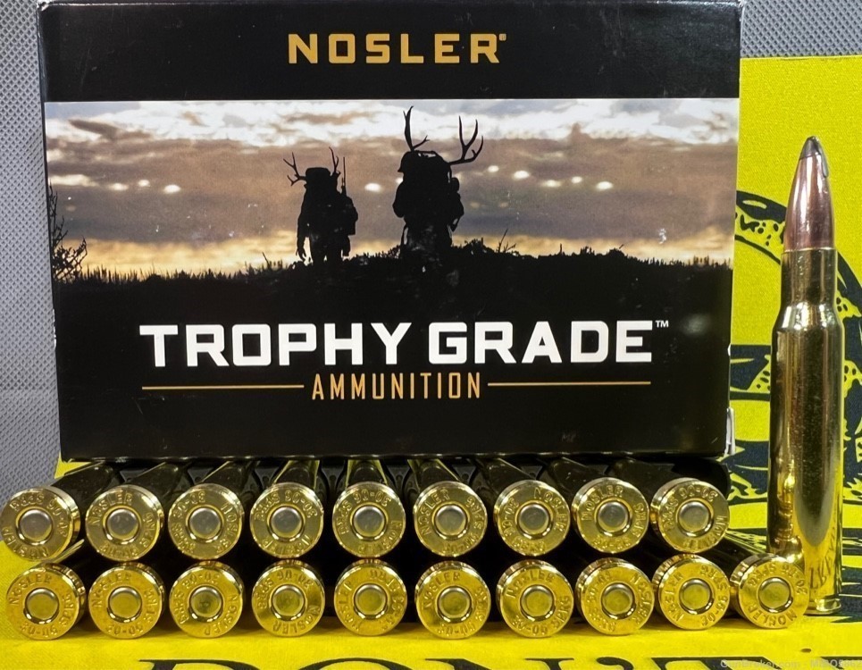 Nosler Trophy Grade .30-06 Ammunition. One Box. -img-3