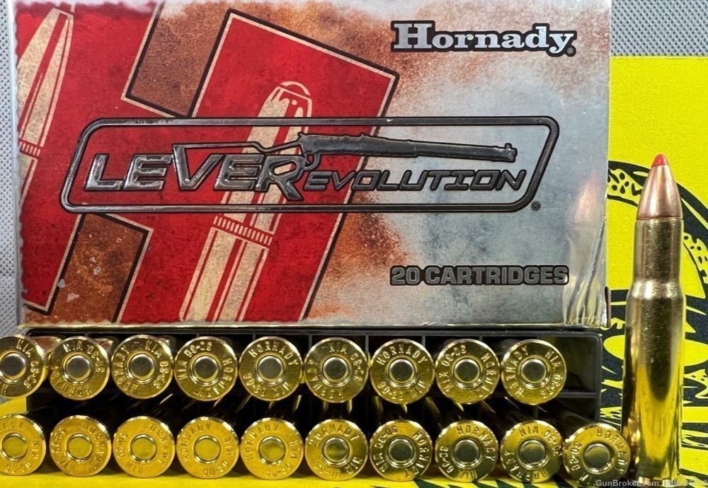 Hornady LeverEvolution 30-30 Ammunition. One Box. -img-3
