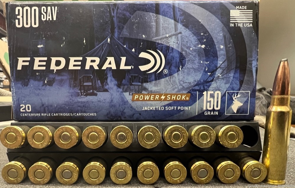 Federal Power Shok .300 Savage Ammuntion-img-2