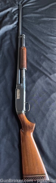1956 -  Winchester Model 12 Heavy Duck Slide-Action Shotgun 30"-img-0