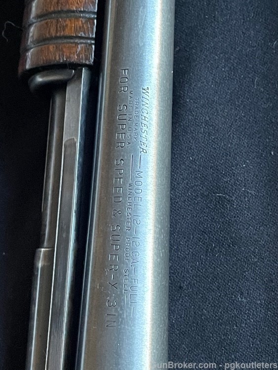 1956 -  Winchester Model 12 Heavy Duck Slide-Action Shotgun 30"-img-12