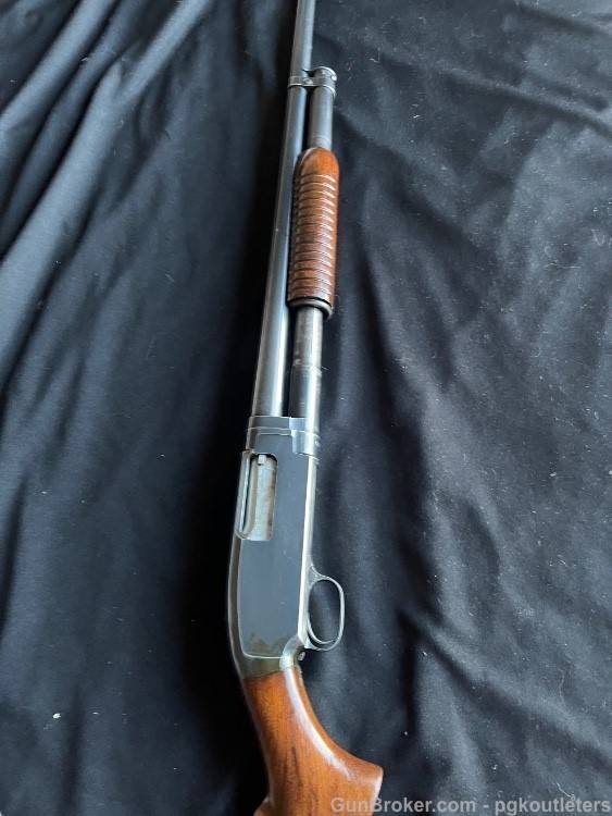 1956 -  Winchester Model 12 Heavy Duck Slide-Action Shotgun 30"-img-9