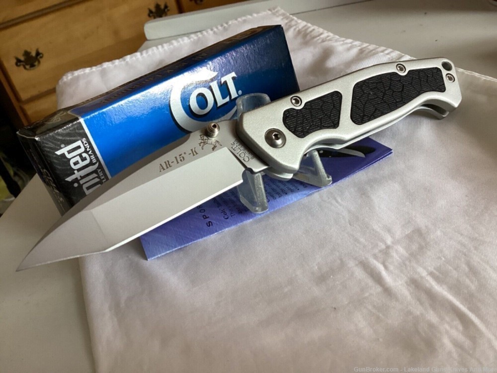 NIB Discontinued Colt AR-15-K Lock Blade Knife! One Sold on 8/18/23! -img-0
