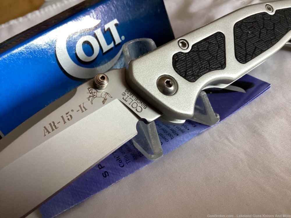 NIB Discontinued Colt AR-15-K Lock Blade Knife! One Sold on 8/18/23! -img-1
