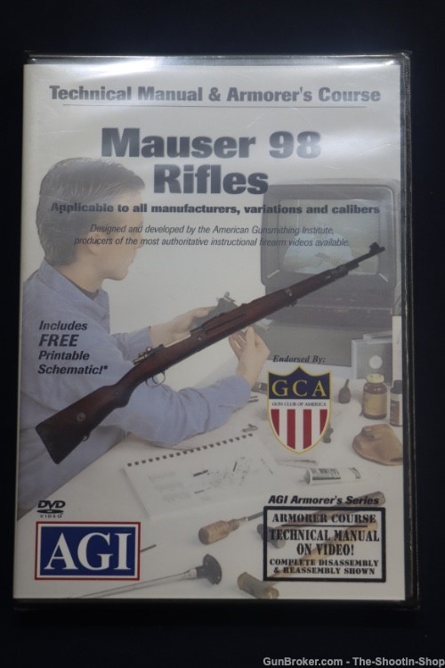 AGI Technical Manual & Armorers Course Instructional DVD Mauser 98 Rifles-img-0