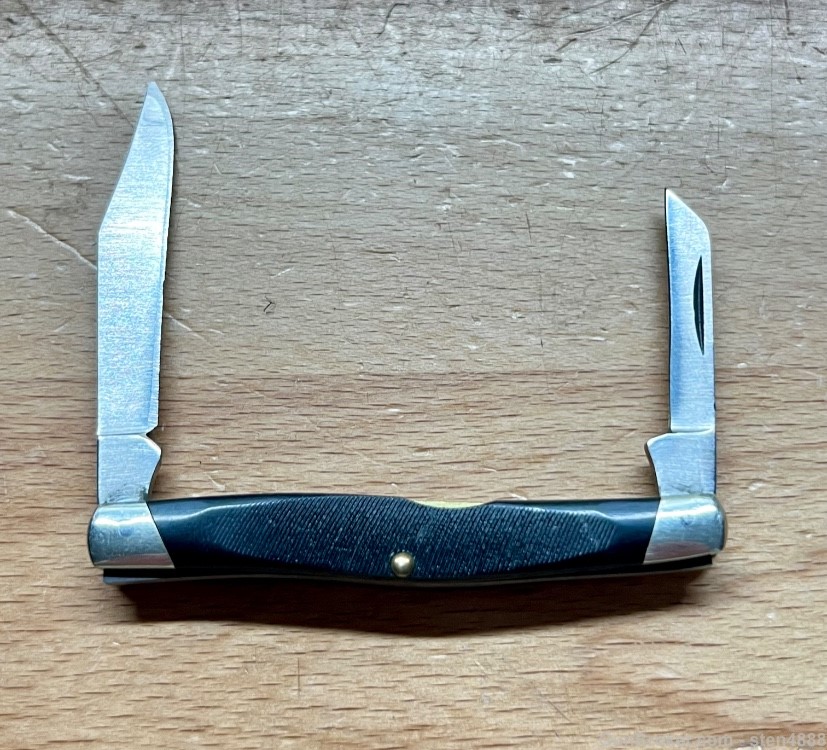 Buck 305 Lancer Pre-1986 2 Blade Pen Knife Camillus-made w/ Delrin Handle -img-13