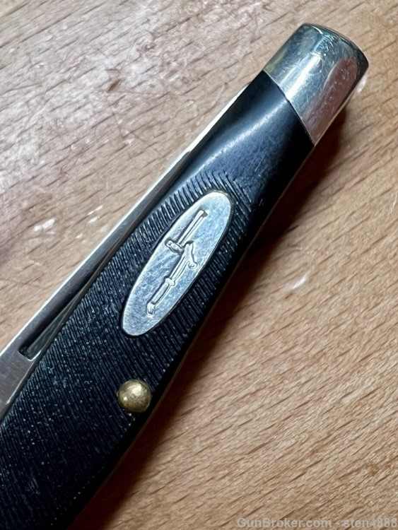 Buck 305 Lancer Pre-1986 2 Blade Pen Knife Camillus-made w/ Delrin Handle -img-4