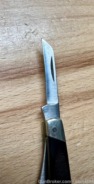 Buck 305 Lancer Pre-1986 2 Blade Pen Knife Camillus-made w/ Delrin Handle -img-9