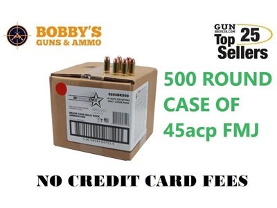 CCI Independence Brass Ammunition .45 ACP 230 gr FMJ  *500 Round Case*