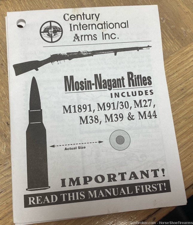 Century Arms International Mosin Nagant M91/30 Manual-img-0