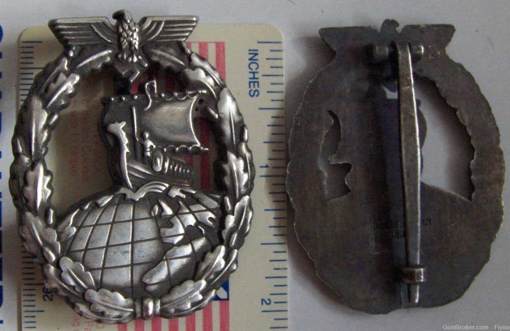 Germany, Kriegsmarine Auxiliary Cruiser Badge REPRODUCTION Third Reich-img-0