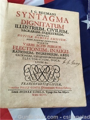 Syntagma Digitatum  J. C. Beckmani's , 1494 pages. Printed 1696  Book-img-17