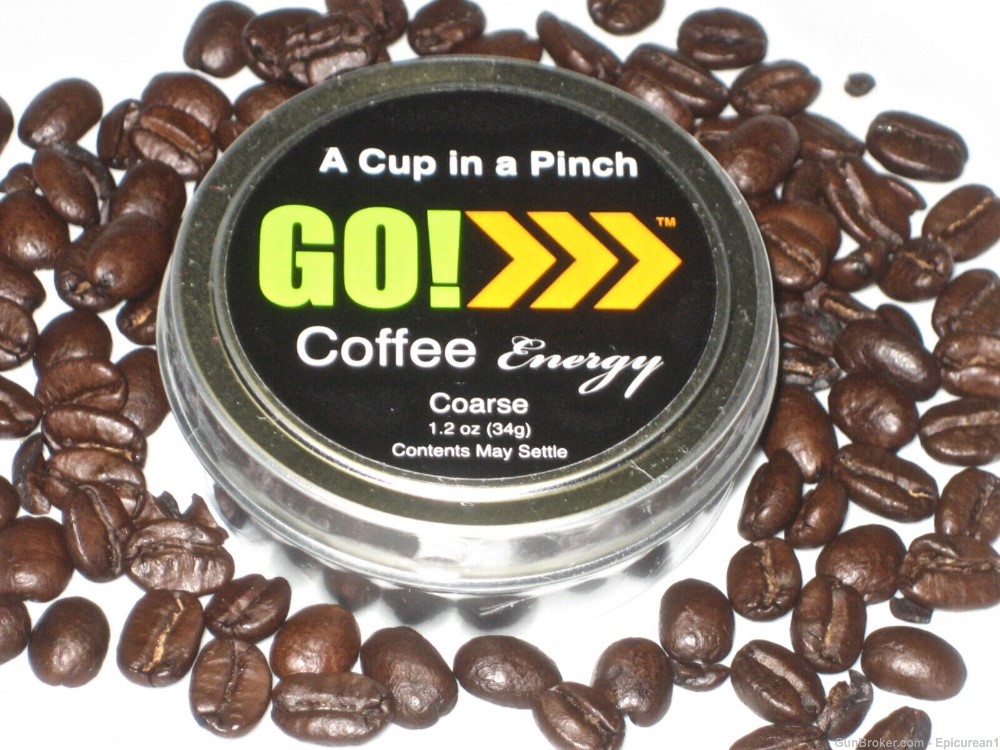 GO! Coarse Original - 4 Tins  - Edible Coffee - Go Coffee Energy -img-3