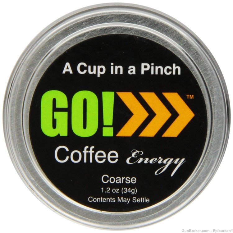 GO! Coarse Original - 4 Tins  - Edible Coffee - Go Coffee Energy -img-0