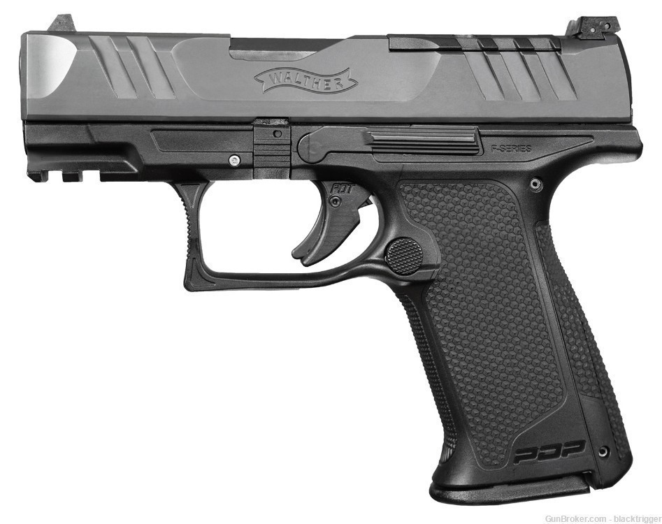 Walther 2871823 PDP F-Series 9mm 3.5" 10+1 Overall Black Frame Steel Slide -img-1