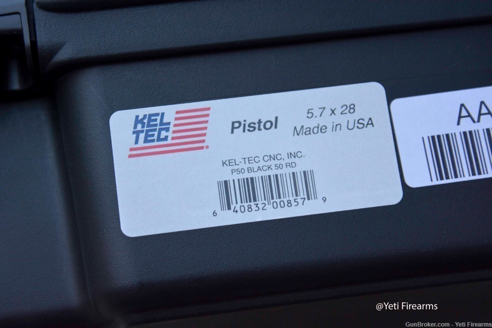 Keltec P50 5.7x28mm W/ Holosun 507C X2 2 Mags No CC Fee Kel-Tec -img-7
