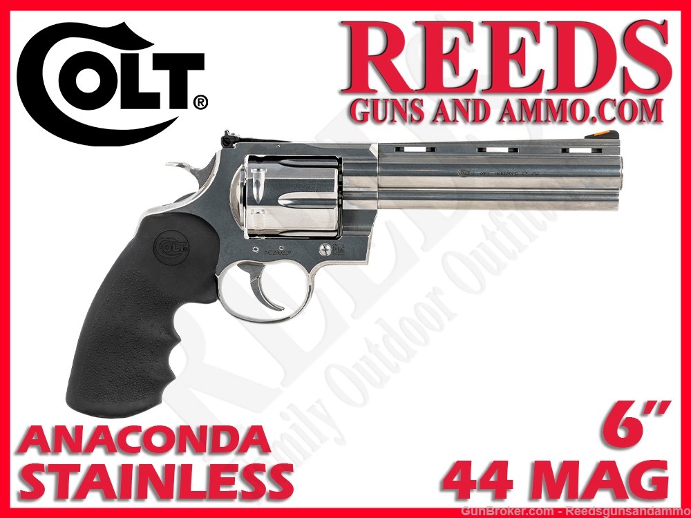 Colt Anaconda Stainless 44 Mag 6in 6 Shot ANACONDA-SP6RTS-img-0