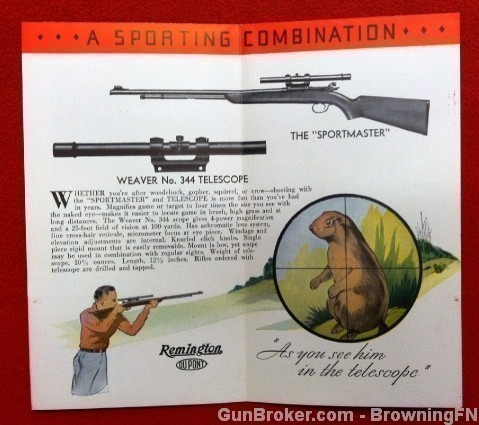 Orig Remington Sportmaster .22 Flyer 22 Model 341-img-1