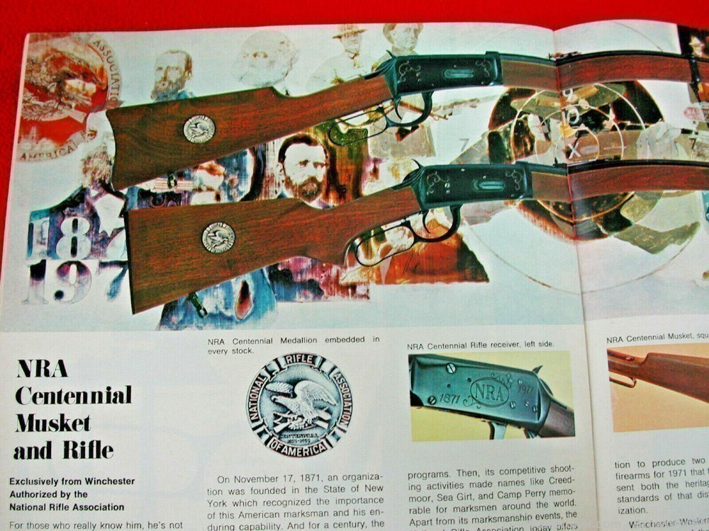 Orig Winchester Catalog 1971 Model 12 21 370 94 NRA Commemorative Air Rifle-img-18