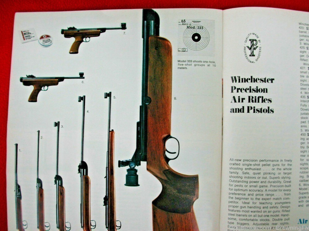 Orig Winchester Catalog 1971 Model 12 21 370 94 NRA Commemorative Air Rifle-img-16