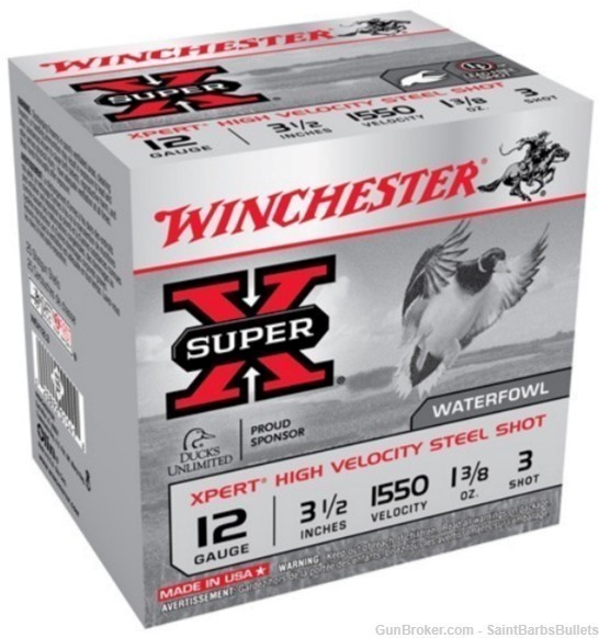 Winchester Xpert High Velocity Steel 12 Gauge 3.5" 1550fps 1 3/8oz #3-img-0