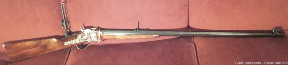 Pedersoli 1874 Sharps Sporting Extra Deluxe Buffalo Rifle Caliber 45-70-img-1