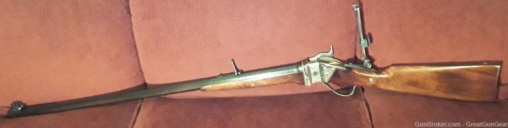Pedersoli 1874 Sharps Sporting Extra Deluxe Buffalo Rifle Caliber 45-70-img-4