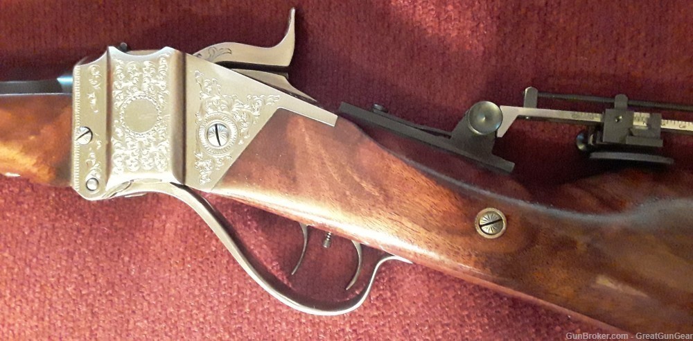 Pedersoli 1874 Sharps Sporting Extra Deluxe Buffalo Rifle Caliber 45-70-img-11