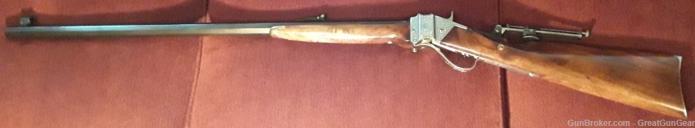 Pedersoli 1874 Sharps Sporting Extra Deluxe Buffalo Rifle Caliber 45-70-img-6