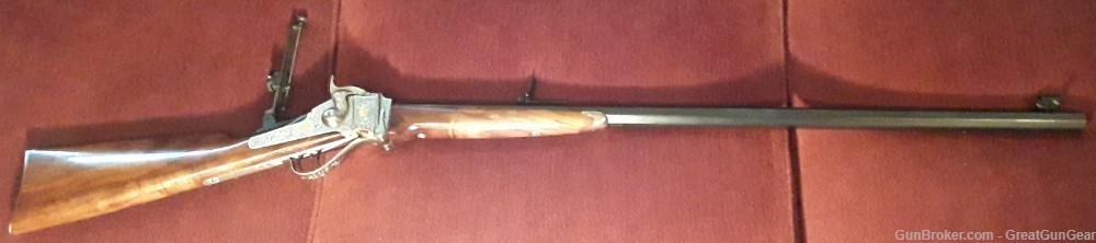 Pedersoli 1874 Sharps Sporting Extra Deluxe Buffalo Rifle Caliber 45-70-img-2