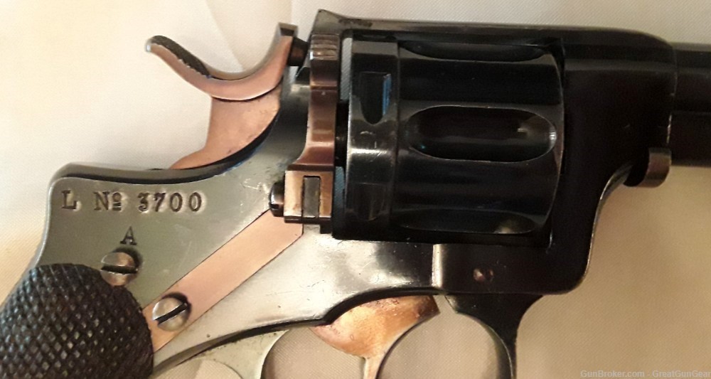 Husqvarna Nagant M/1887 Antique Swedish Army Revolver Caliber 7.5 mm-img-10