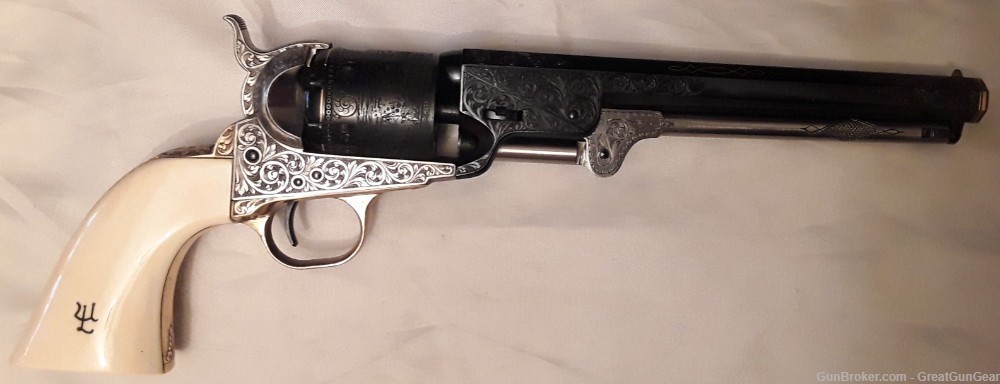 Navy Arms/Uberti 1851 Colt Navy Black Powder Percussion Revolver Caliber 36-img-1