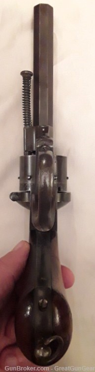 Antique French Lefaucheux Officers Model 1854 Centerfire Civil War Revolver-img-13