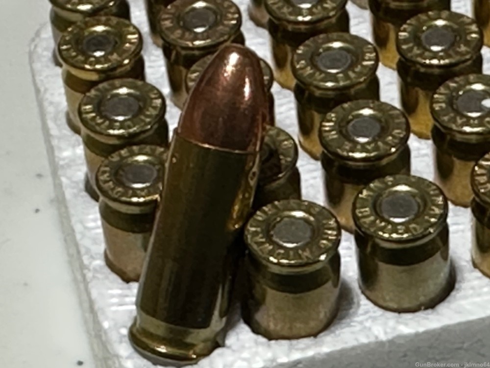 50 rounds of Midway 9x23mm 9mm Largo Bergman Bayard 124 grain FMJ ammo-img-5