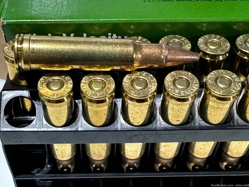 20 rounds of Remington 350 Rem Mag 200gr Core-Lokt  PSP brass cased ammo -img-4